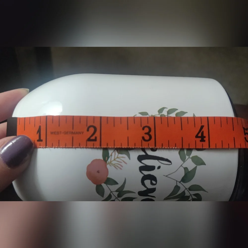 ⭐3 For $21⭐ White Tumbler with Floral Heart Design With Believe